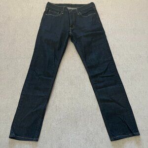 Levi's 541 Jeans Men 32x34 Dark Blue Denim Athletic Taper 5-Pocket Stretch Flex